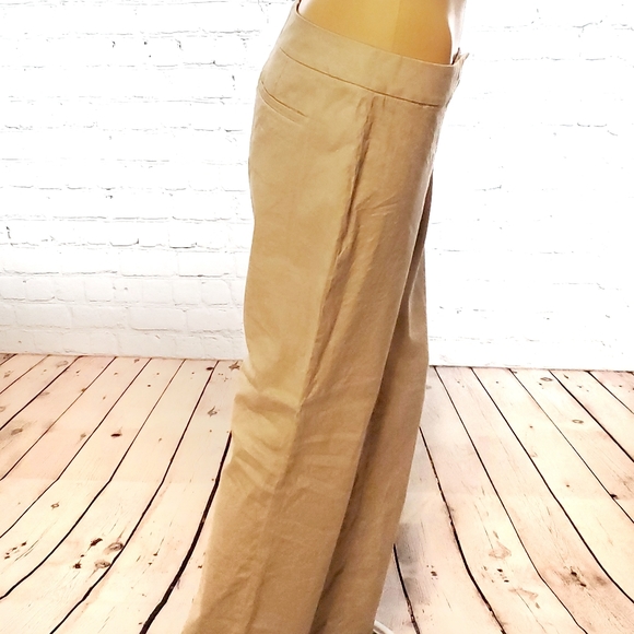 Tahari Khaki Linen Pants - Picture 7 of 7